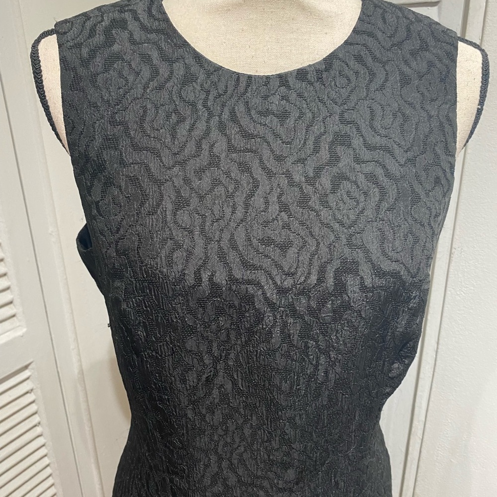 ASO SERENA VAN DER WOODSEN STRAPLESS BLACK BROCADE DRESS - Medium - Picture 10 of 12